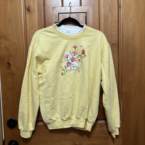 Vtg Decorated Originals Womens Size Med Sweatshirt Pullover Embroidered spring - Picture 1 of 16